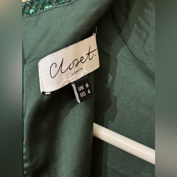 Closet Stunning Emerald Green Dress size 4 - Picture 4 of 6